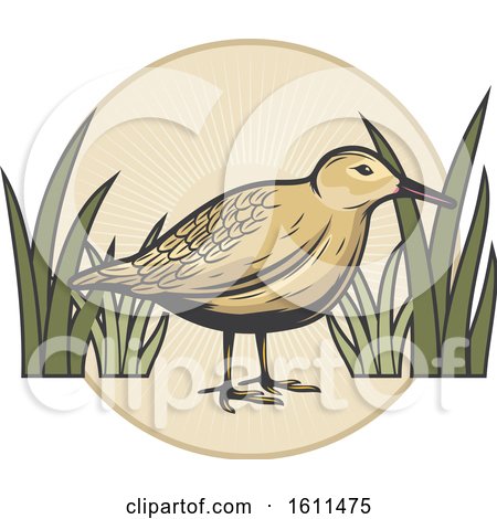 Clipart of a Bird Hunting Design - Royalty Free Vector Illustration by Vector Tradition SM