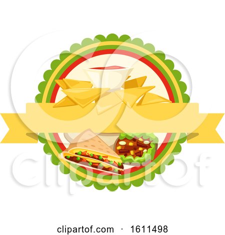 Clipart of a Mexican Food Design - Royalty Free Vector Illustration by Vector Tradition SM