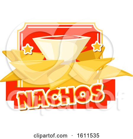 Clipart of a Nachos Food Design - Royalty Free Vector Illustration by Vector Tradition SM