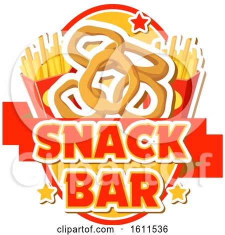 Clipart of a Snack Bar Food Design - Royalty Free Vector Illustration by Vector Tradition SM