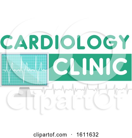 Clipart of a Cardiology Clinic Design - Royalty Free Vector Illustration by Vector Tradition SM