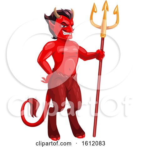 Clipart of a Devil - Royalty Free Vector Illustration by Vector Tradition SM