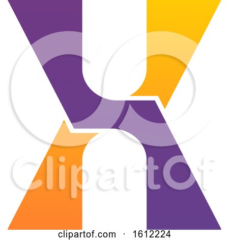 Clipart of a Letter X - Royalty Free Vector Illustration by Vector Tradition SM