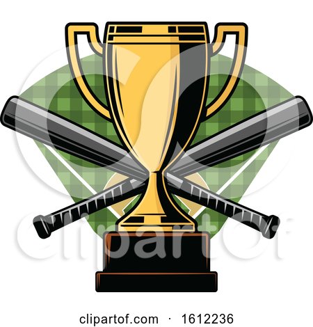 Clipart of a Baseball Trophy Design - Royalty Free Vector Illustration by Vector Tradition SM