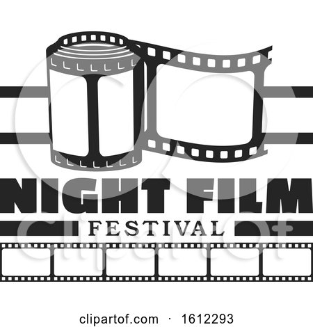 Clipart of a Cinema Night Film Festival Design - Royalty Free Vector Illustration by Vector Tradition SM