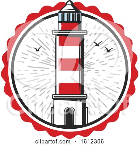 Clipart of a Lighthouse - Royalty Free Vector Illustration by Vector Tradition SM