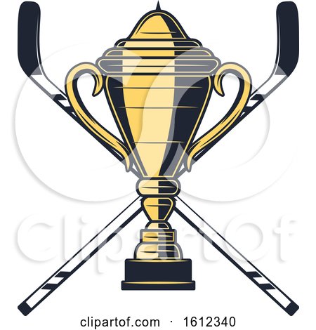 Clipart of a Hockey Sports Design - Royalty Free Vector Illustration by Vector Tradition SM