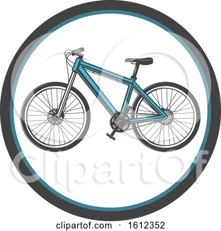 Clipart of a Bicycle Logo - Royalty Free Vector Illustration by Vector Tradition SM