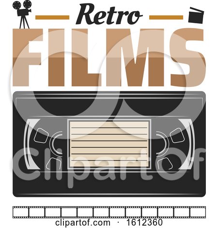 Clipart of a Vhs Tape - Royalty Free Vector Illustration by Vector Tradition SM