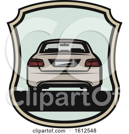Clipart of a Shield Automotive Design - Royalty Free Vector Illustration by Vector Tradition SM