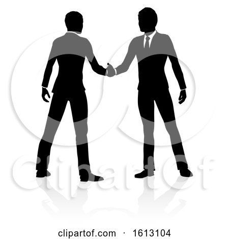 Business People Silhouette, on a white background by AtStockIllustration