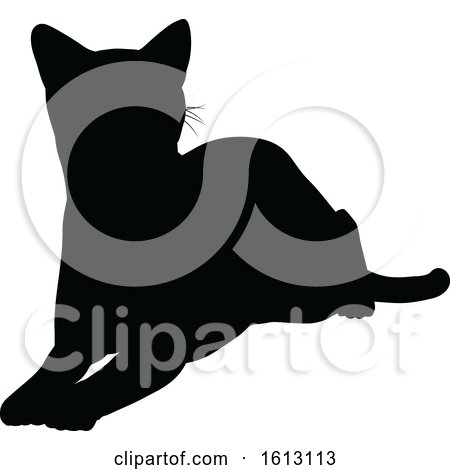 Cat Silhouette by AtStockIllustration