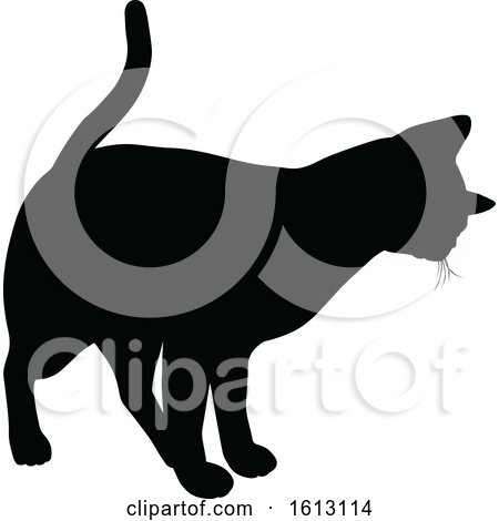 Cat Silhouette by AtStockIllustration