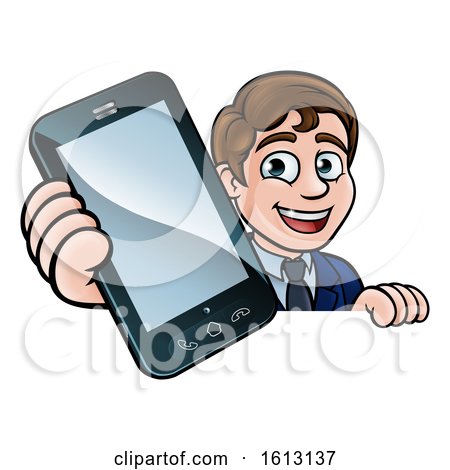 Businessman Phone Concept by AtStockIllustration