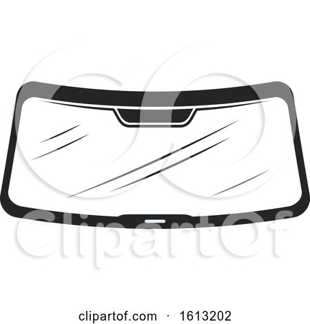 Clipart of a Windshield Automotive Design - Royalty Free Vector Illustration by Vector Tradition SM