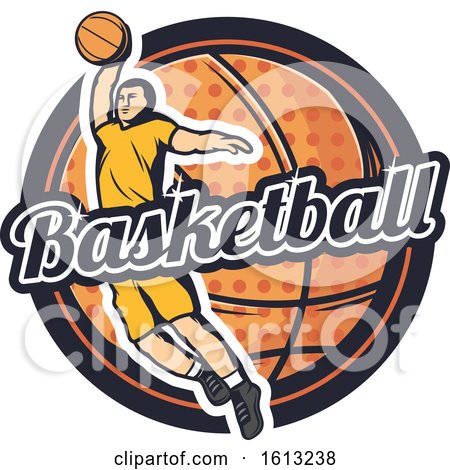Clipart of a Basketball Design - Royalty Free Vector Illustration by Vector Tradition SM