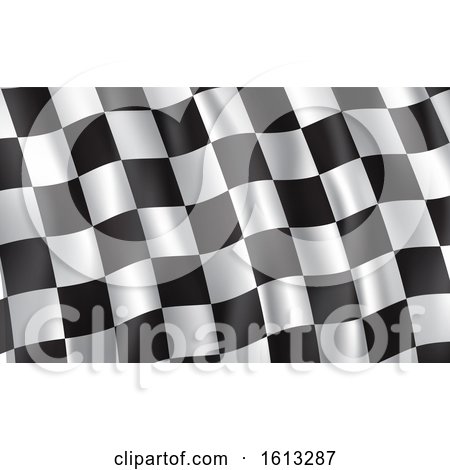 Clipart of a Waving Racing Flag Background - Royalty Free Vector Illustration by Vector Tradition SM