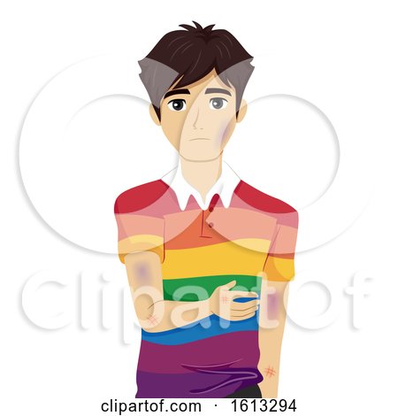 Teen Boy Gay Bruises Illustration by BNP Design Studio