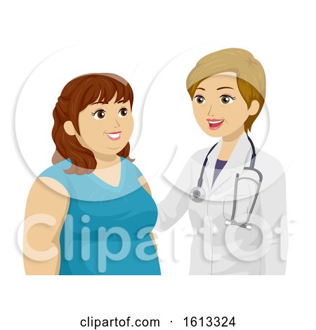 Teen Girl Fat Doctor Illustration by BNP Design Studio