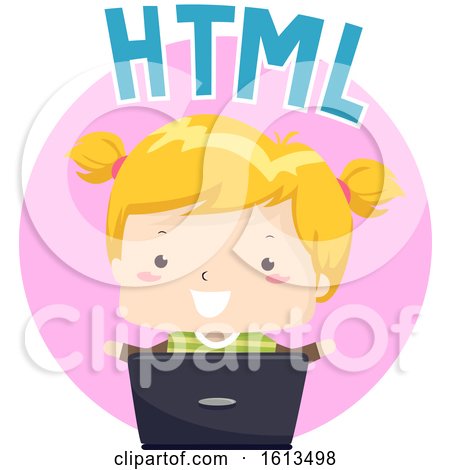 Kid Girl HTML Illustration by BNP Design Studio