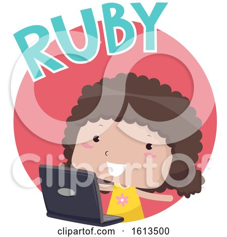 Kid Girl Ruby Illustration by BNP Design Studio