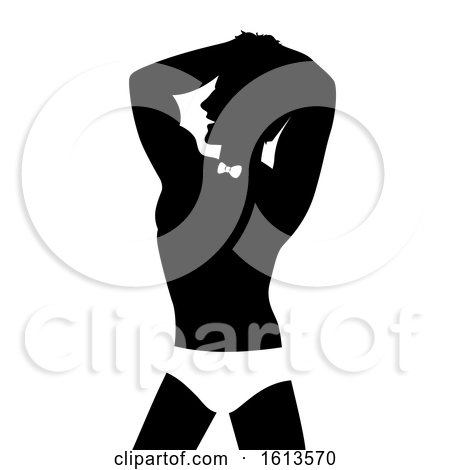 Silhouette Man Dancer Club Illustration by BNP Design Studio