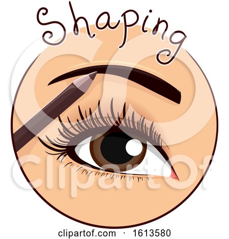 Eyebrow Shaping Icon Illustration by BNP Design Studio