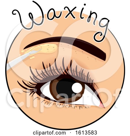 Eyebrow Waxing Icon Illustration by BNP Design Studio