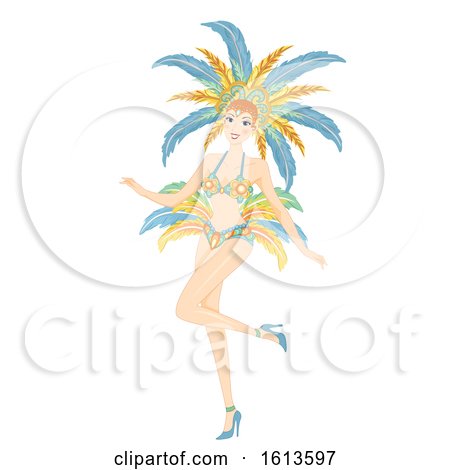 Girl Samba Outfit Illustration by BNP Design Studio