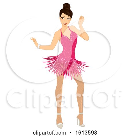 Girl Ballroom Dancer Illustration by BNP Design Studio