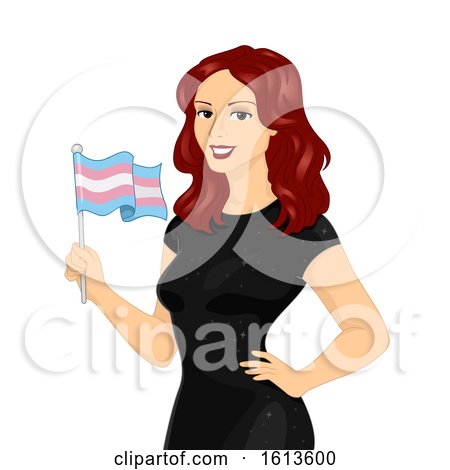 Girl Transgender Flag Illustration by BNP Design Studio