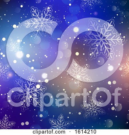 Christmas Snowflake Background by KJ Pargeter