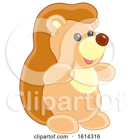 Clipart of a Hedgehog Kids Toy - Royalty Free Vector Illustration by Alex Bannykh