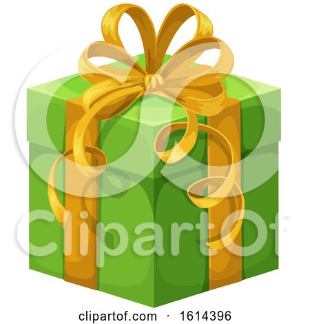 Clipart of a Christmas Gift - Royalty Free Vector Illustration by Vector Tradition SM