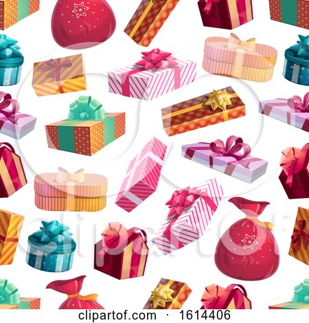 Clipart of a Present Background - Royalty Free Vector Illustration by Vector Tradition SM
