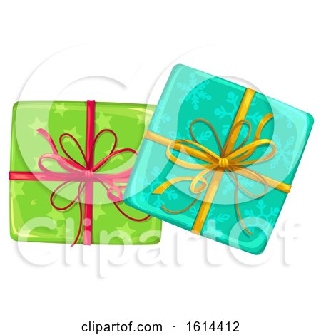 Clipart of Christmas Gifts - Royalty Free Vector Illustration by Vector Tradition SM