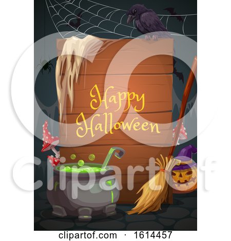 Clipart of a Halloween Background - Royalty Free Vector Illustration by Vector Tradition SM