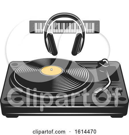 Clipart of a Record Deck - Royalty Free Vector Illustration by Vector Tradition SM