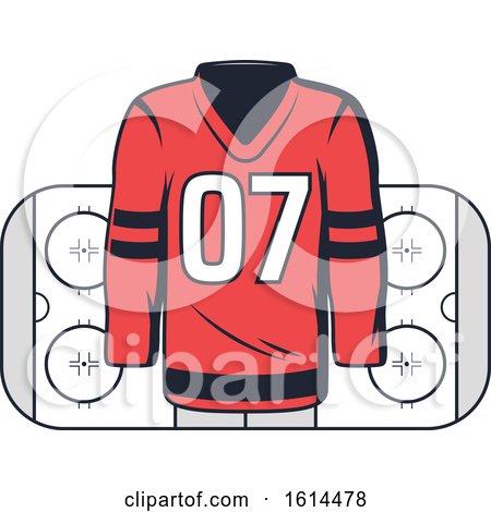 Clipart of a Hockey Design - Royalty Free Vector Illustration by Vector Tradition SM