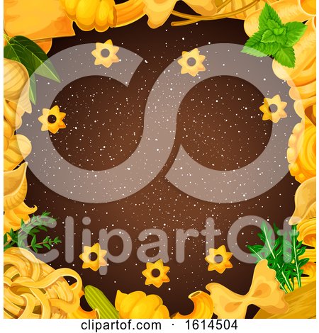 Clipart of a Pasta Border - Royalty Free Vector Illustration by Vector Tradition SM