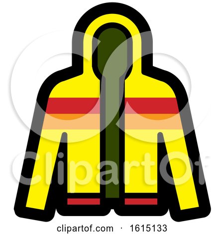 Clipart of a Striped Jacket - Royalty Free Vector Illustration by Lal Perera