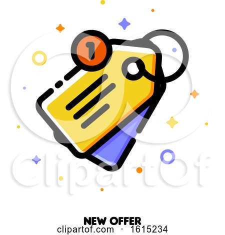 Icon of Sale Price Tag for New Offer Concept by elena
