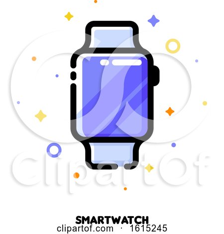Icon of Smart Watch for Gadget Concept by elena