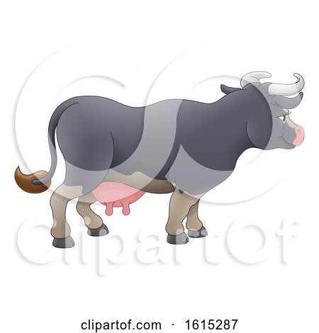 Cow Animal Cartoon Character by AtStockIllustration