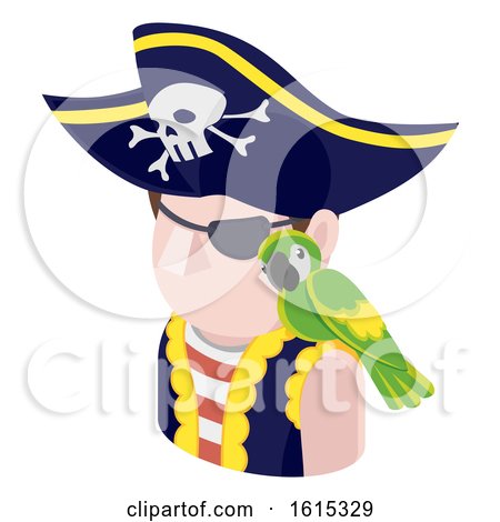 Pirate Man Avatar People Icon by AtStockIllustration