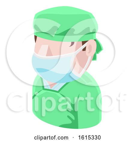 Surgeon Doctor Man Avatar People Icon by AtStockIllustration