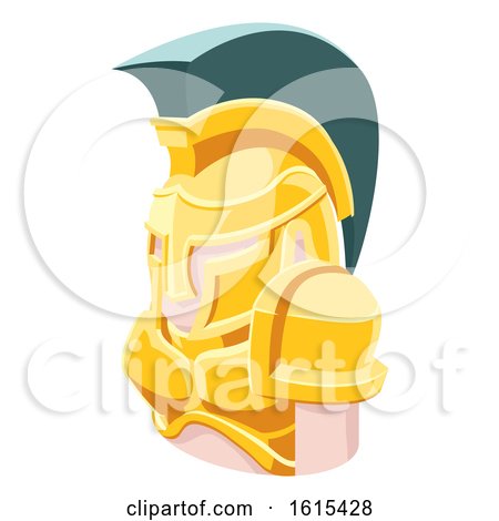 Spartan Man Avatar People Icon by AtStockIllustration