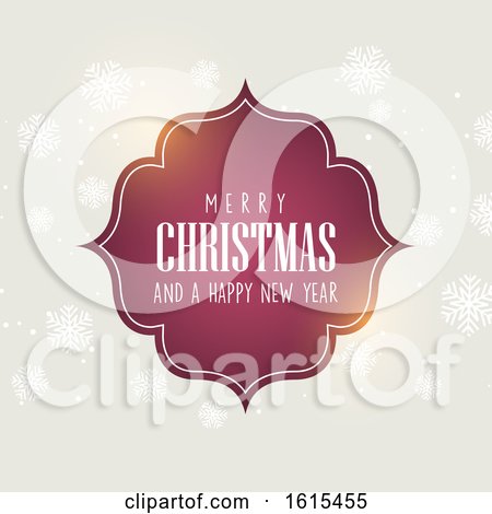 Christmas Background with Decorative Text by KJ Pargeter