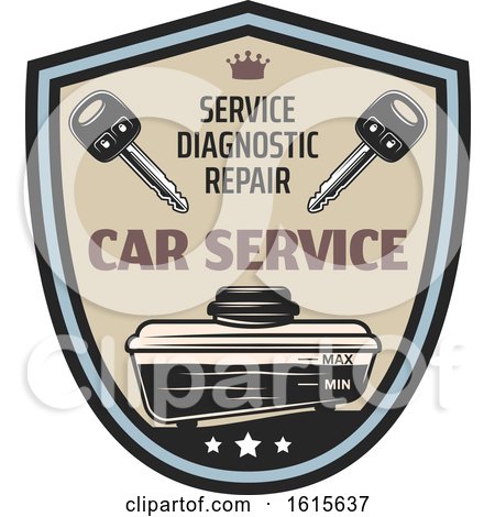 Clipart of a Car Automotive Design - Royalty Free Vector Illustration by Vector Tradition SM