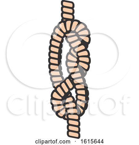Clipart of a Rope Knot - Royalty Free Vector Illustration by Vector Tradition SM